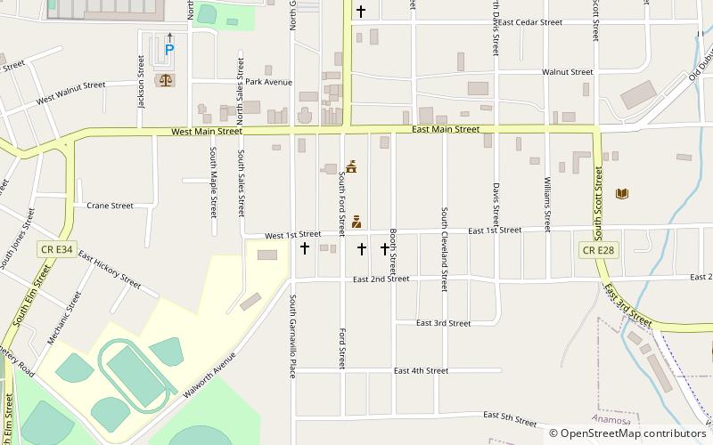Anamosa Public Library location map