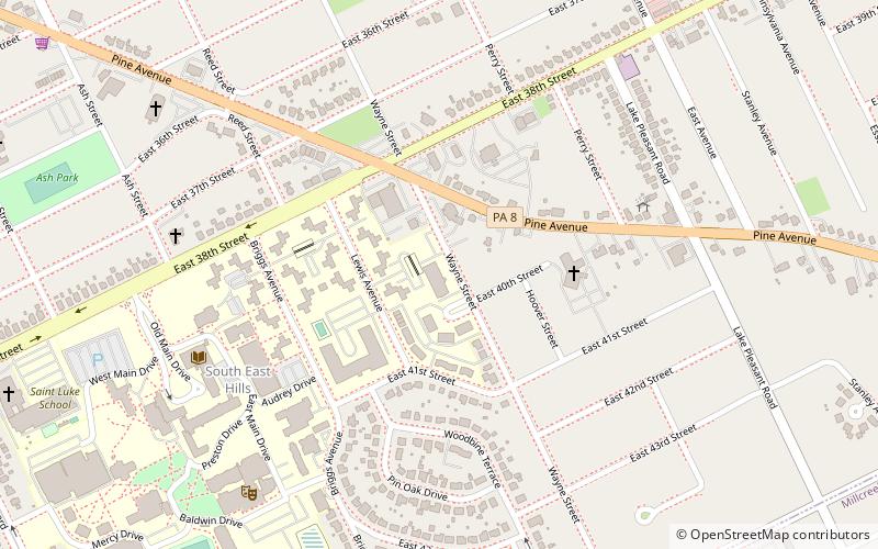 Mercyhurst University Institute for Intelligence Studies location map