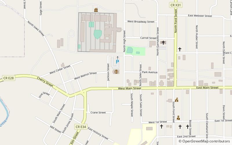 Jones County Courthouse location map