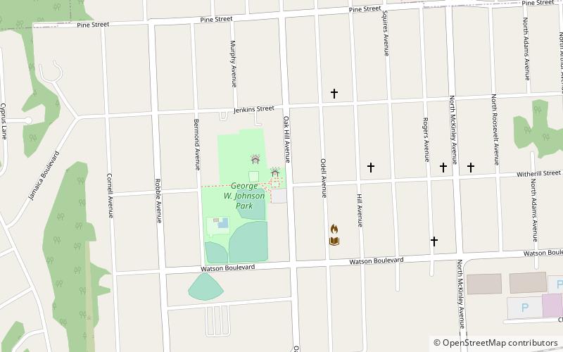 George W. Johnson Park Carousel location map