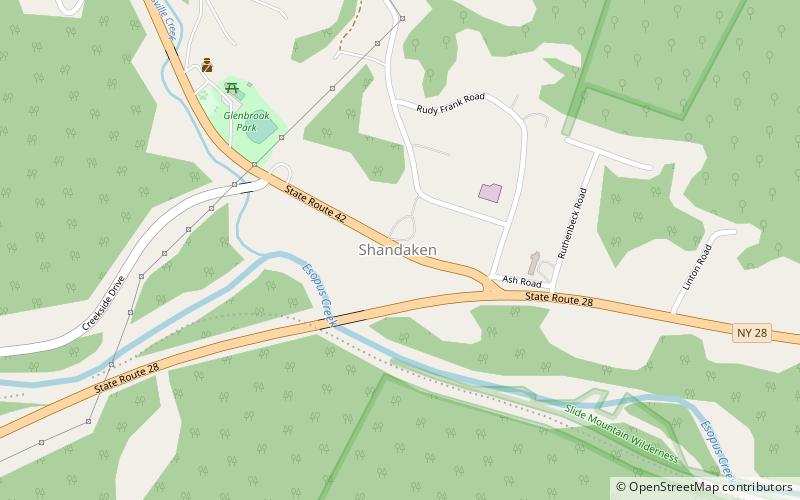 shandaken catskill park location map
