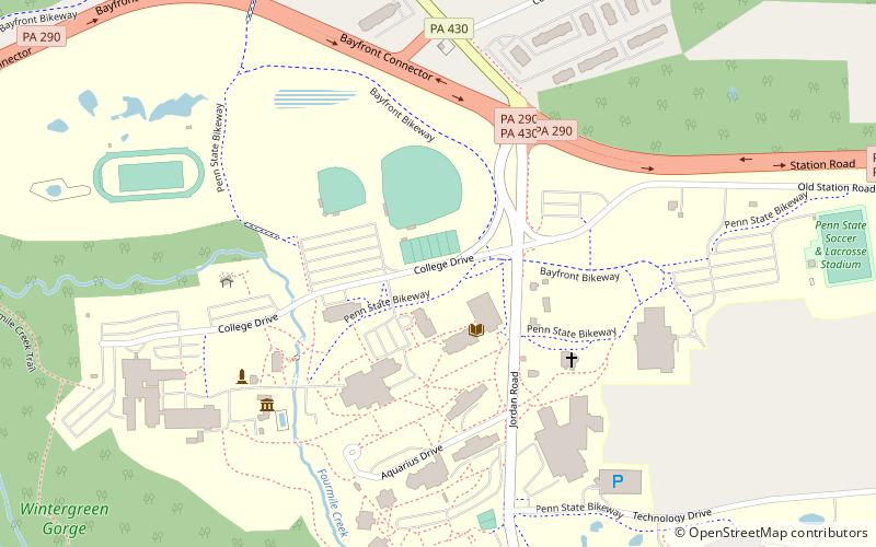 Arboretum at Penn State Behrend location map