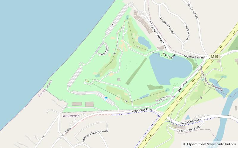 jean klock park benton harbor location map