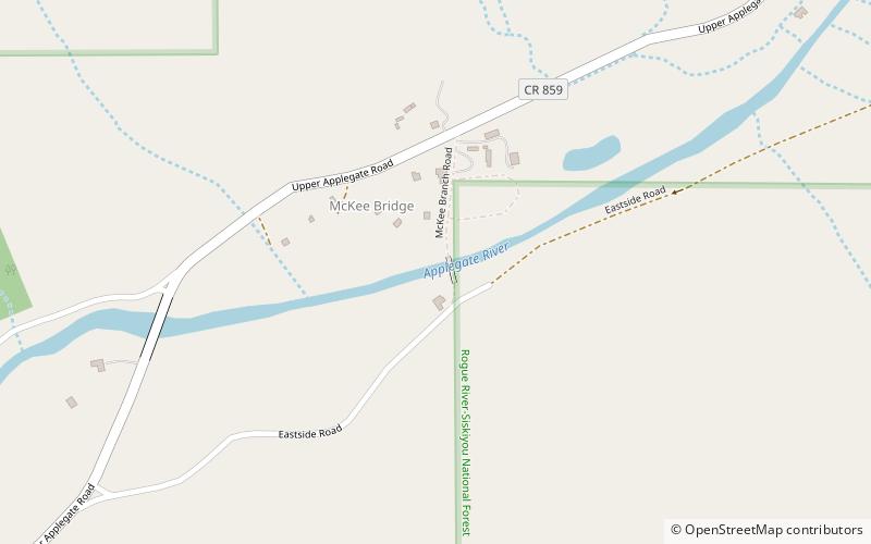 McKee Bridge location map