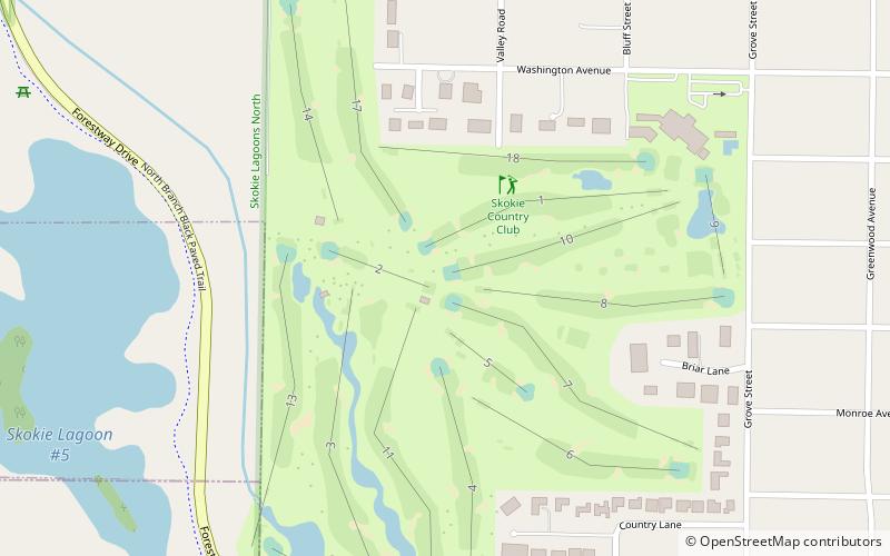 Skokie Country Club location map