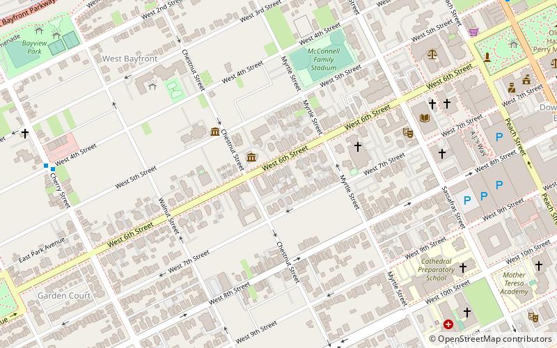 West Sixth Street Historic District location map