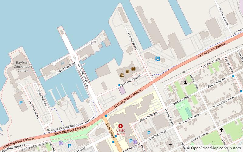 Erie Maritime Museum location map