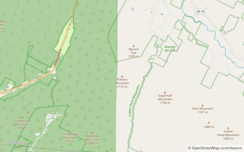 Plateau Mountain location map