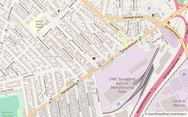 East Springfield location map