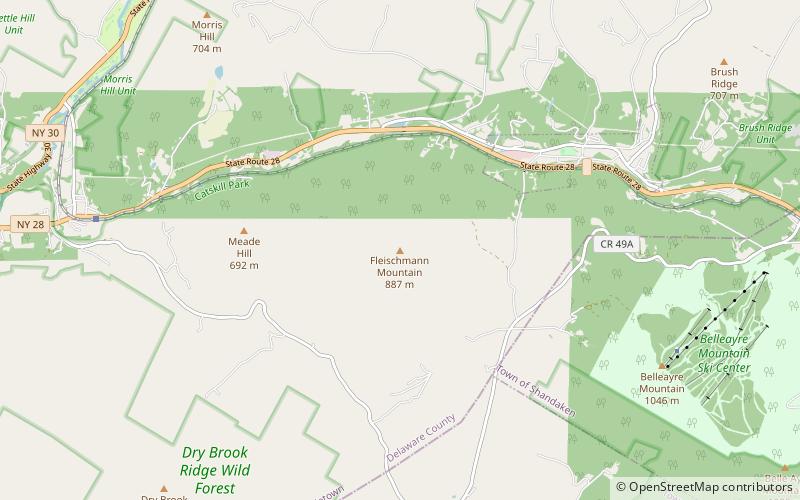 fleischmann mountain parc catskill location map