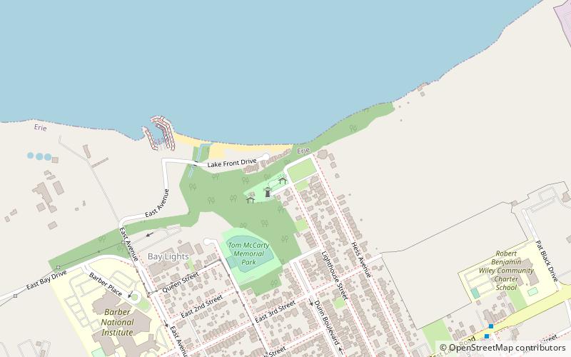 Erie Land Light location map