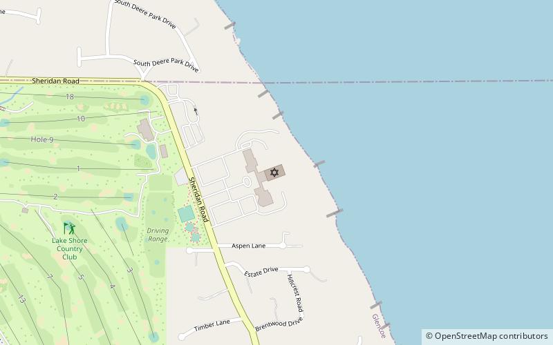 north shore congregation israel glencoe location map