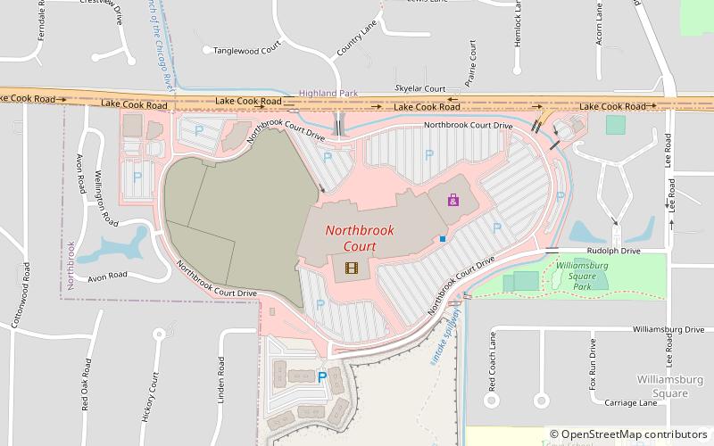 northbrook court location map