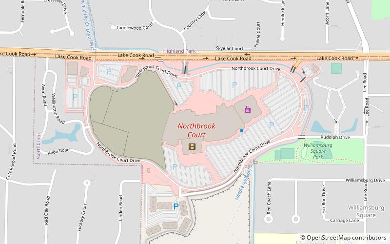 Northbrook Court location map