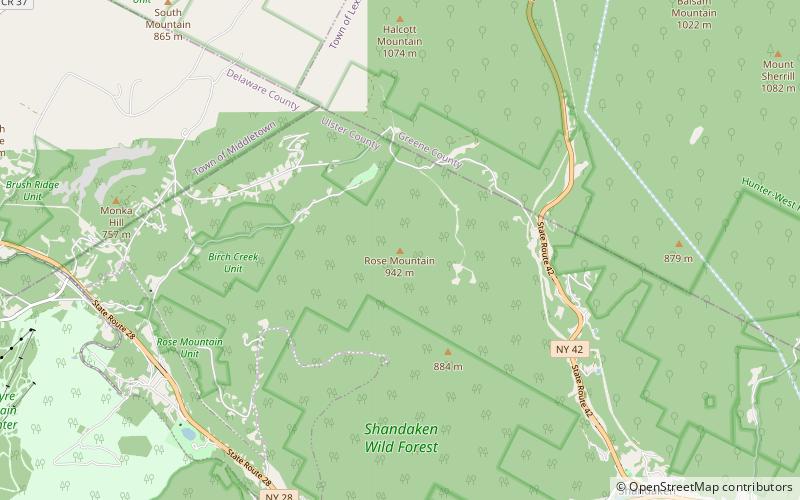 rose mountain catskill park location map
