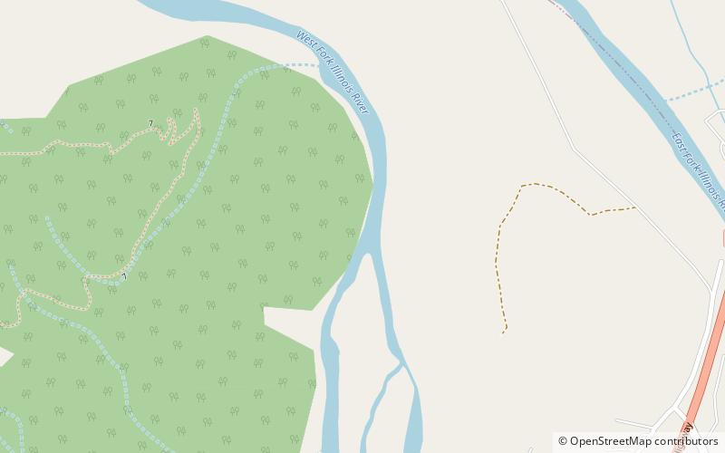 Illinois River Forks State Park location map