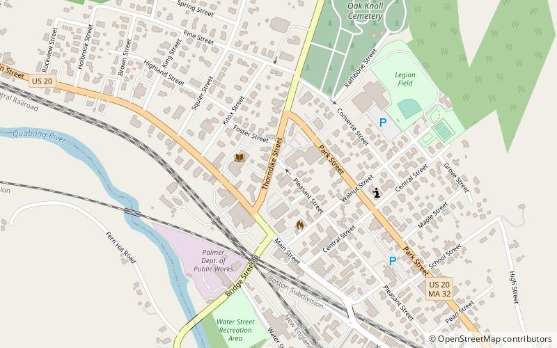 Palmer location map