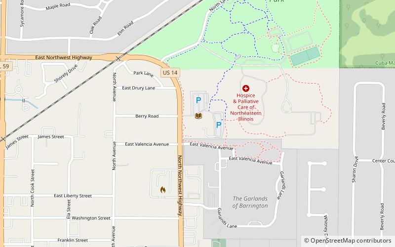 barrington area library location map