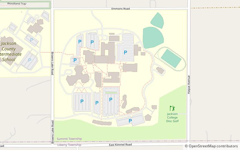 jackson college location map