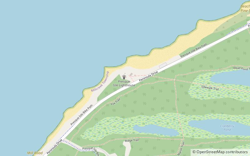 Presque Isle Light location map