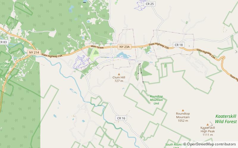 clum hill catskill park location map