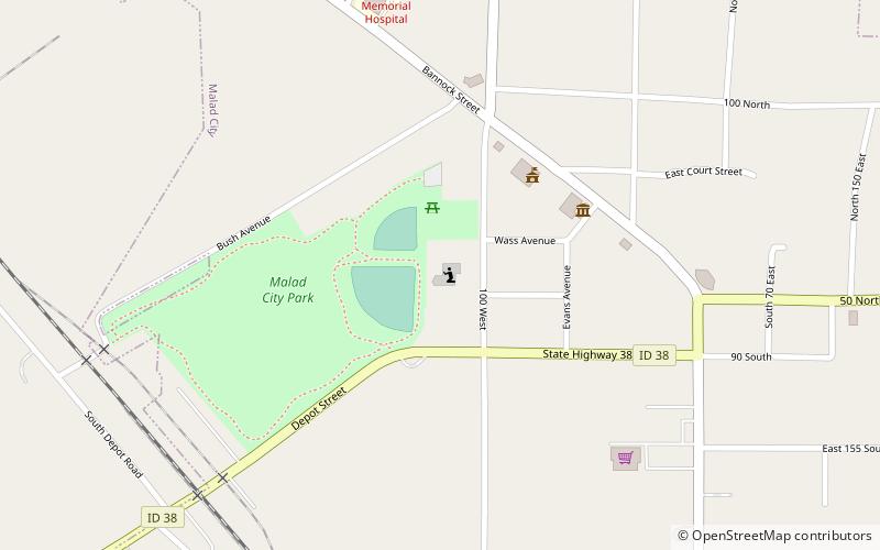 Malad Second Ward Tabernacle location map