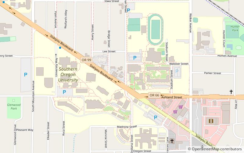 Southern Oregon University location map