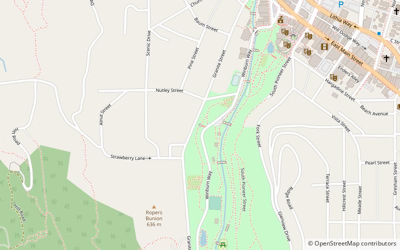 Butler-Perozzi Fountain location map