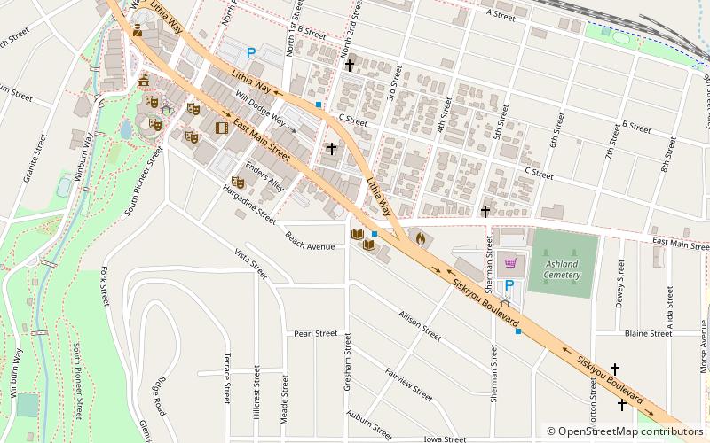 Mickelson-Chapman Fountain location map