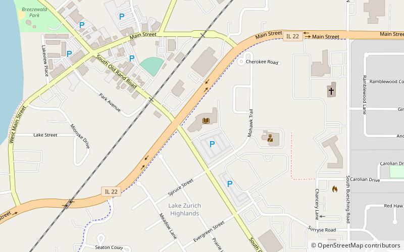 Ela Area Public Library location map