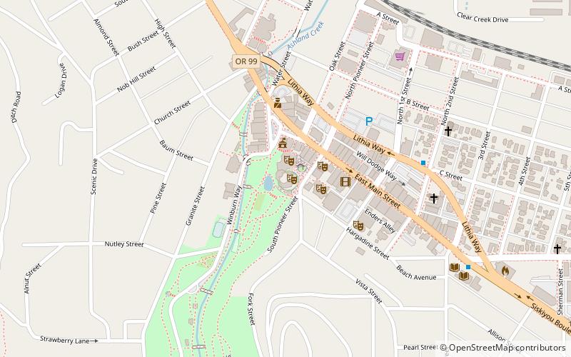 Allen Elizabethan Theatre location map