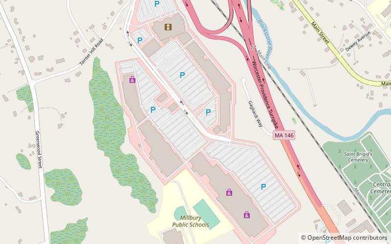 The Shoppes at Blackstone Valley location map