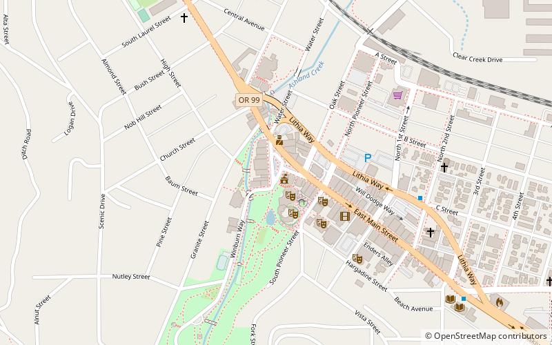 Lithia Fountain location map