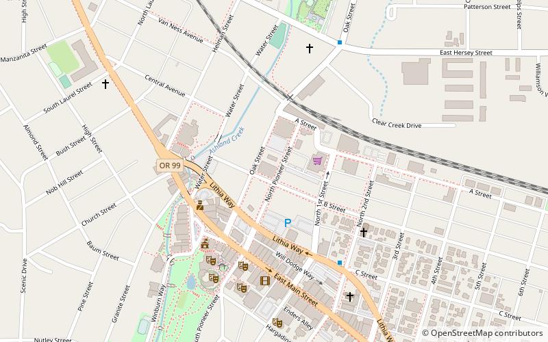 Ashland Oregon National Guard Armory location map