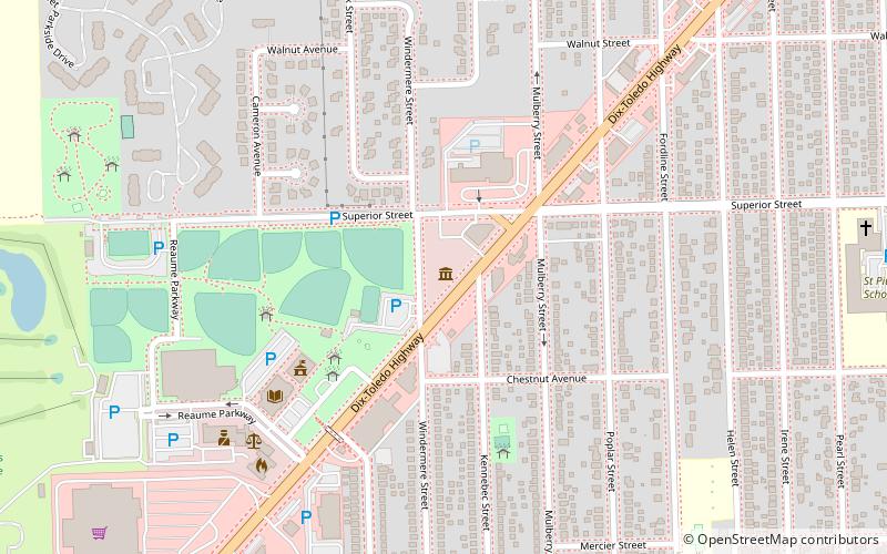 Southgate Historical Museum location map