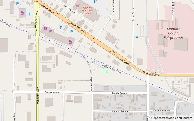 OC&E Woods Line State Trail location map