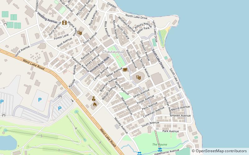 Chautauqua Institution location map