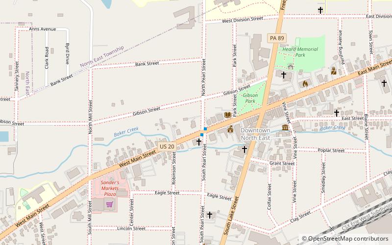 North East Historic District location map