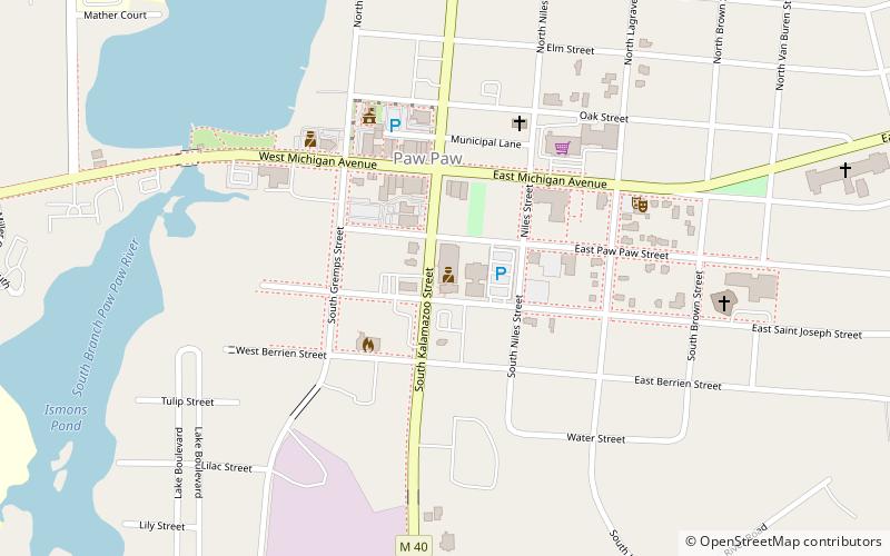 Van Buren County Courthouse location map