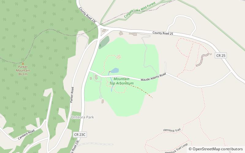 Mountain Top Arboretum location map