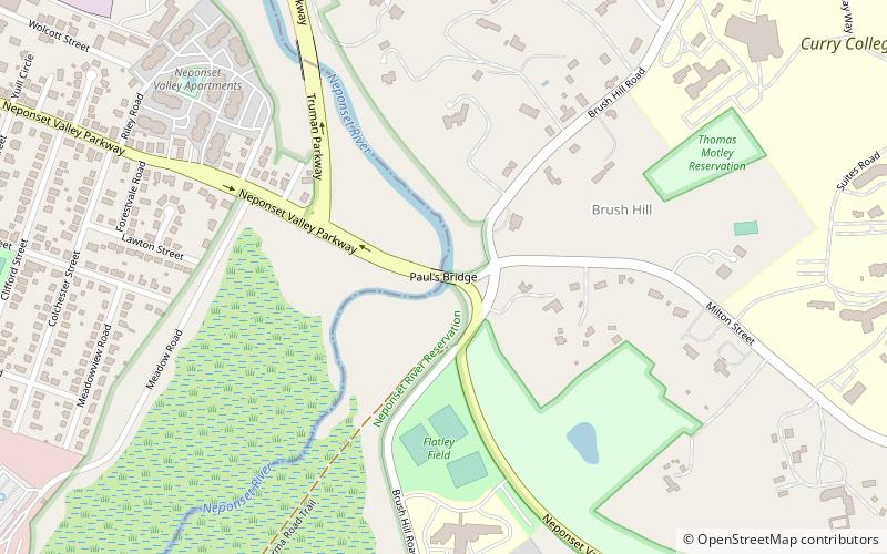 Neponset Valley Parkway location map