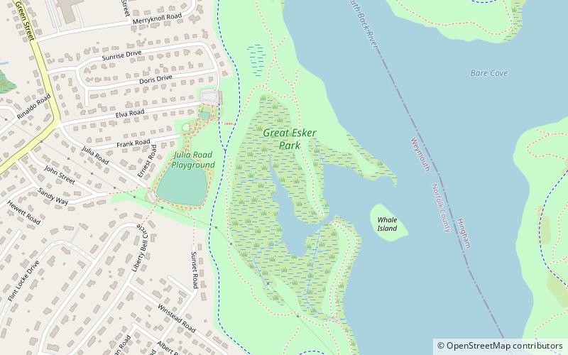 Great Esker Park location map