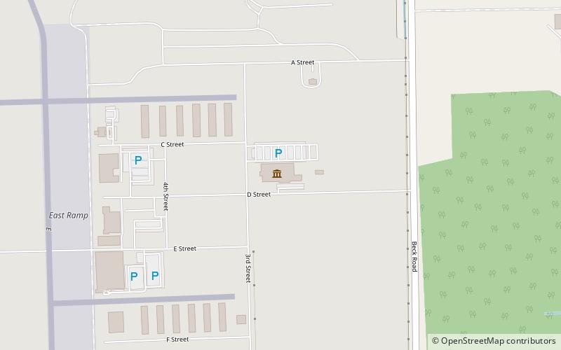 Yankee Air Museum location map