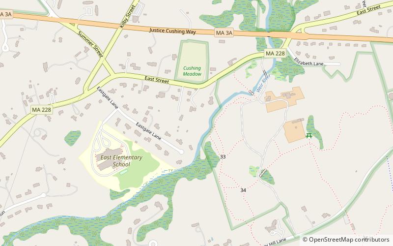 Cushing Homestead location map