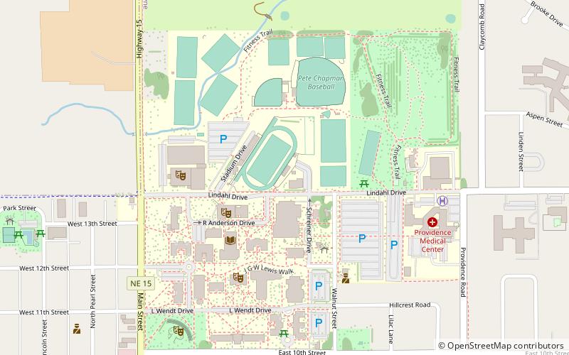 Wayne State College location map