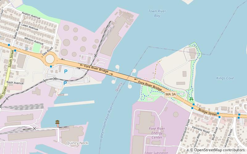 Fore River Bridge location map