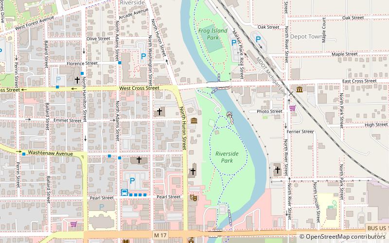 Ypsilanti Historical Society location map