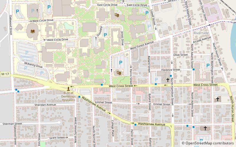 Pease Auditorium location map