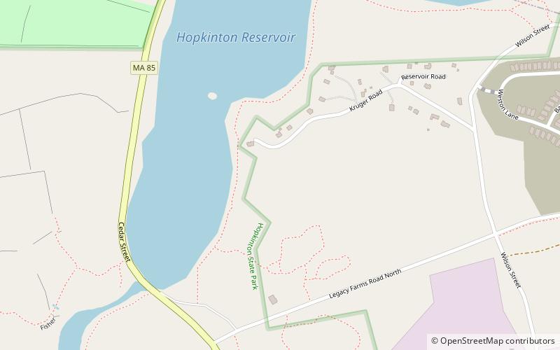 Hopkinton State Park location map