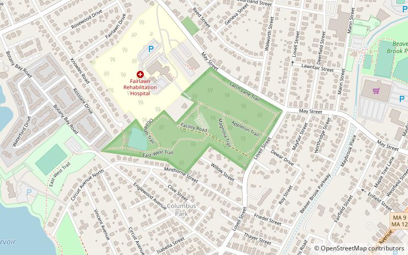 Hadwen Arboretum location map